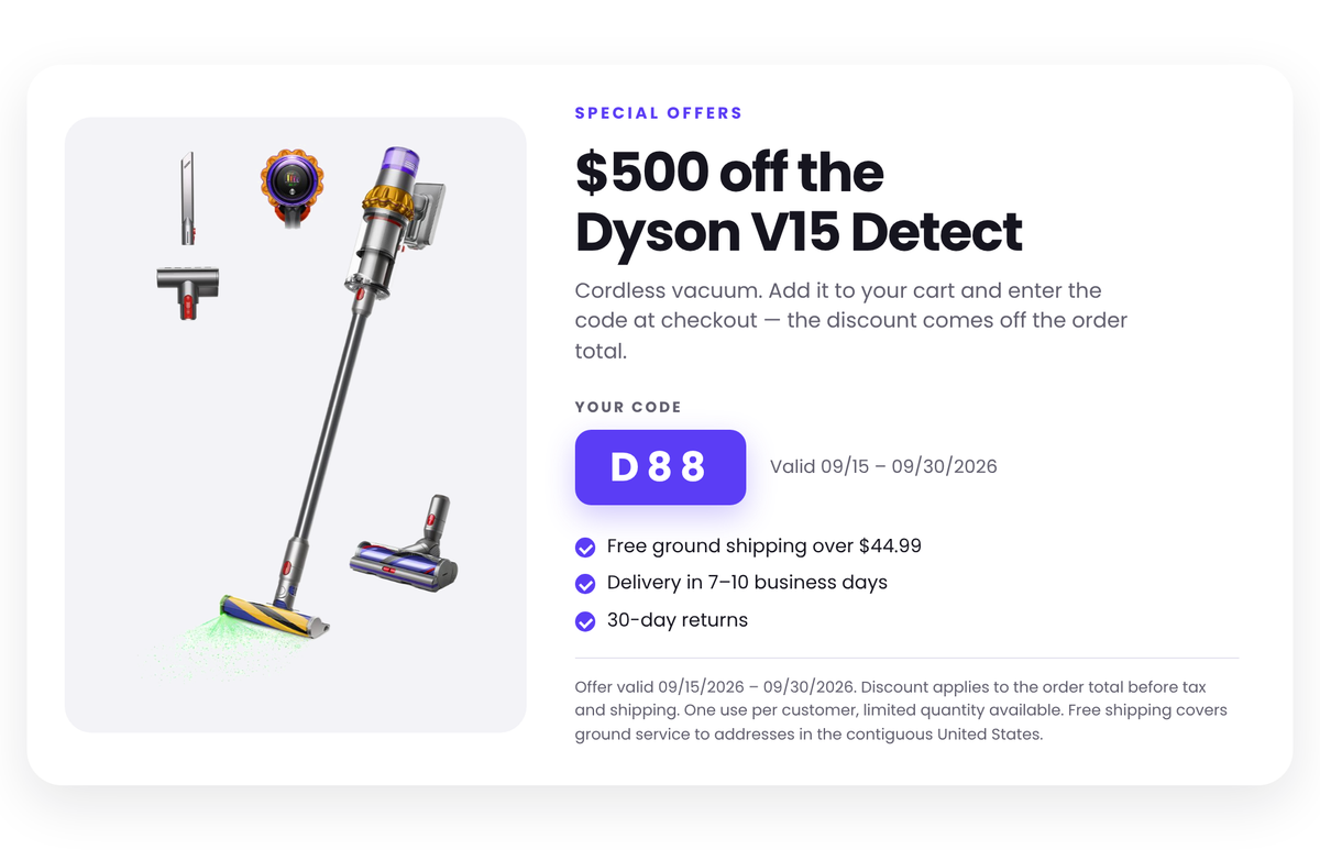 Dyson V15 Detect (Code: D88)